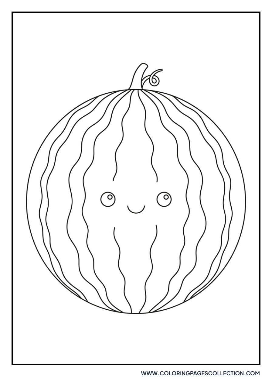 Baby Watermelon Character