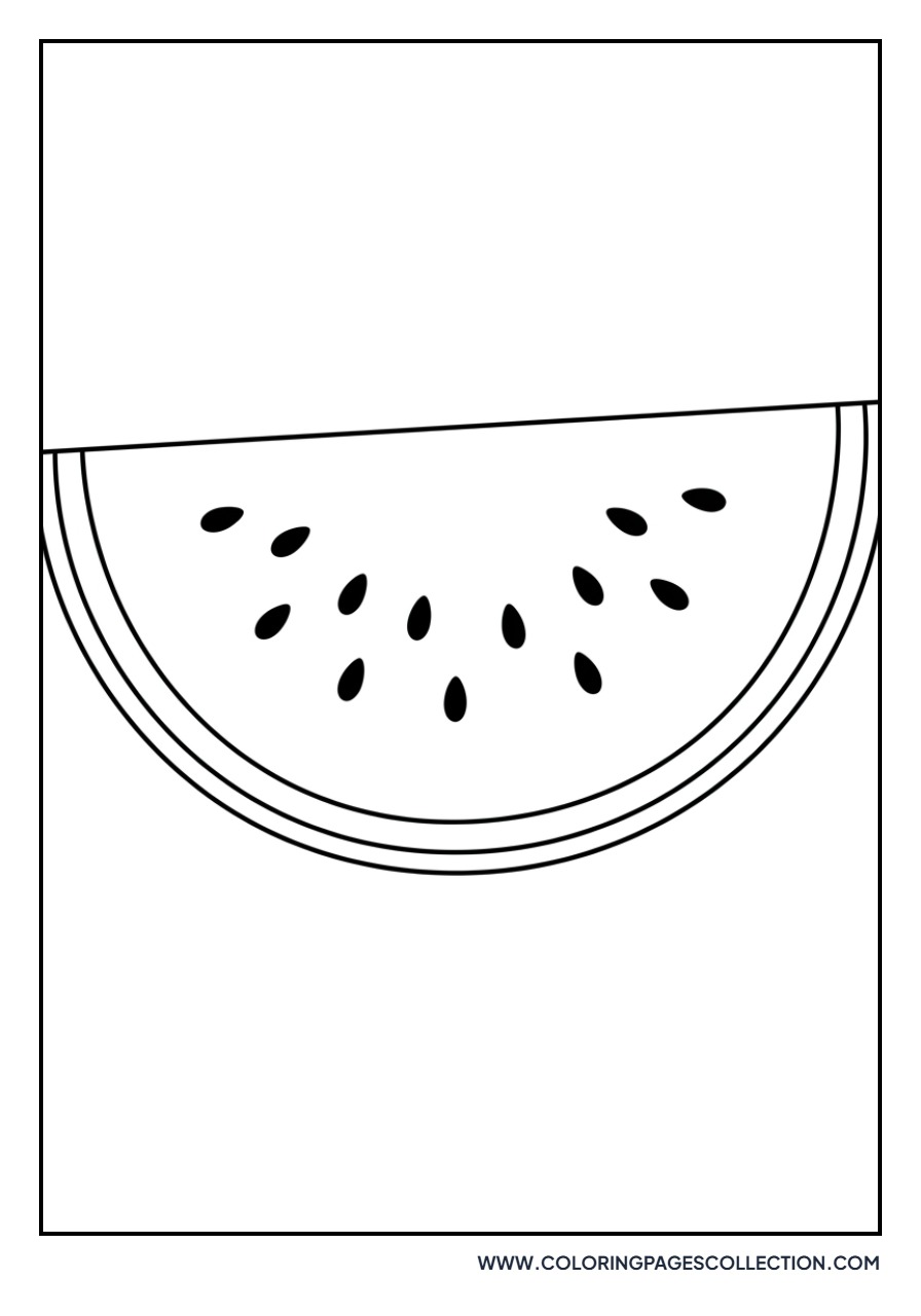Classic Watermelon Wedge with Seeds