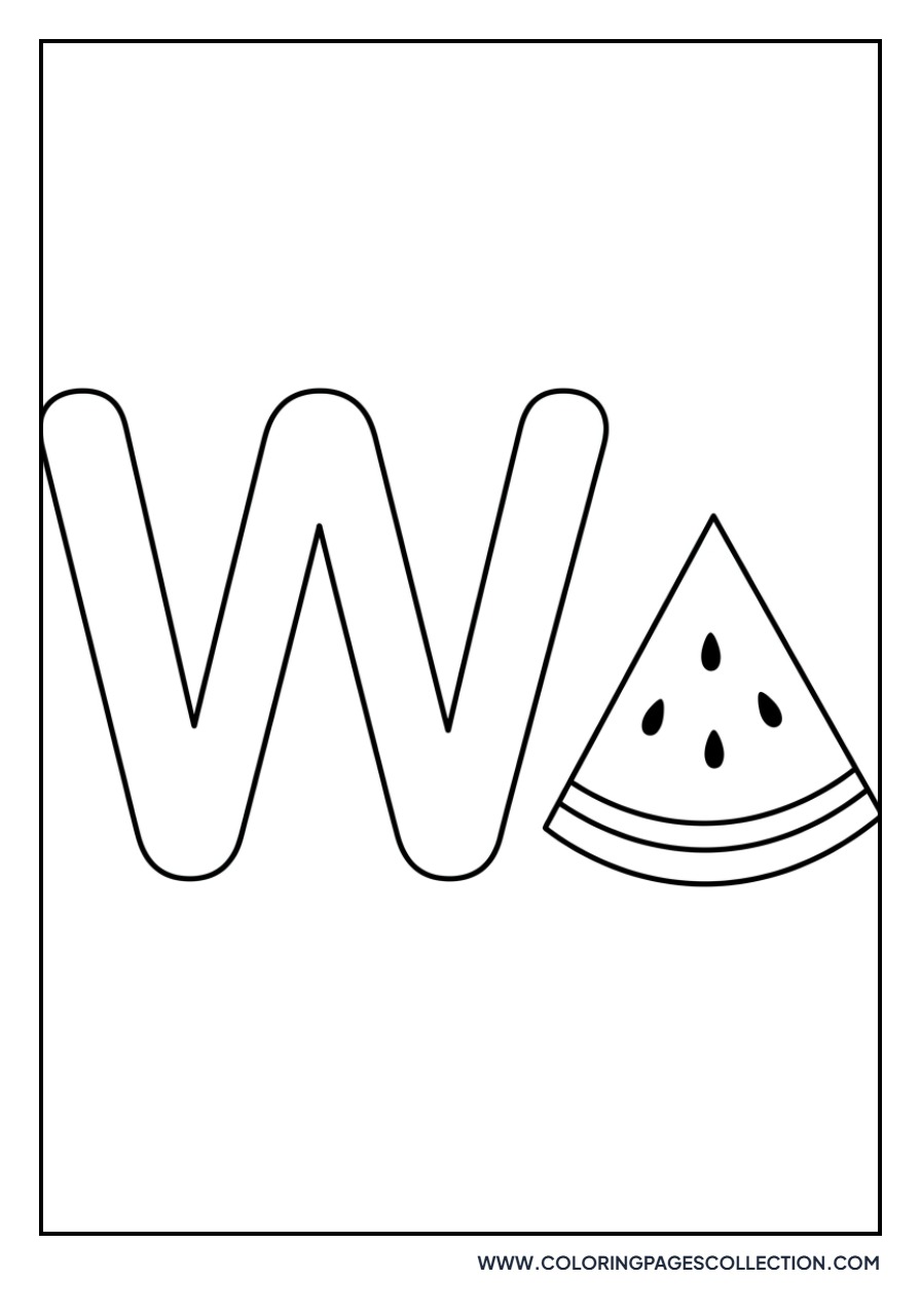 Letter W is for Watermelon