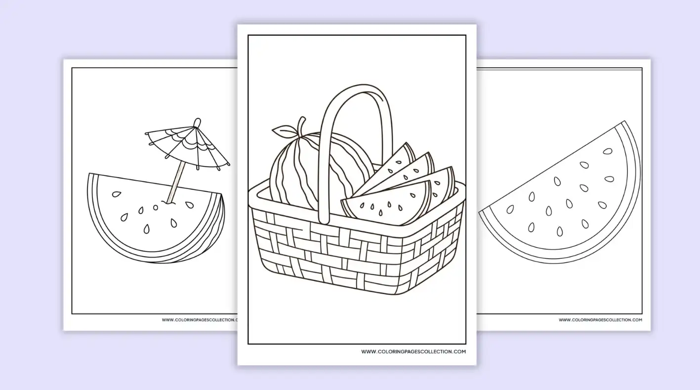 watermelon-coloring-pages coloring pages