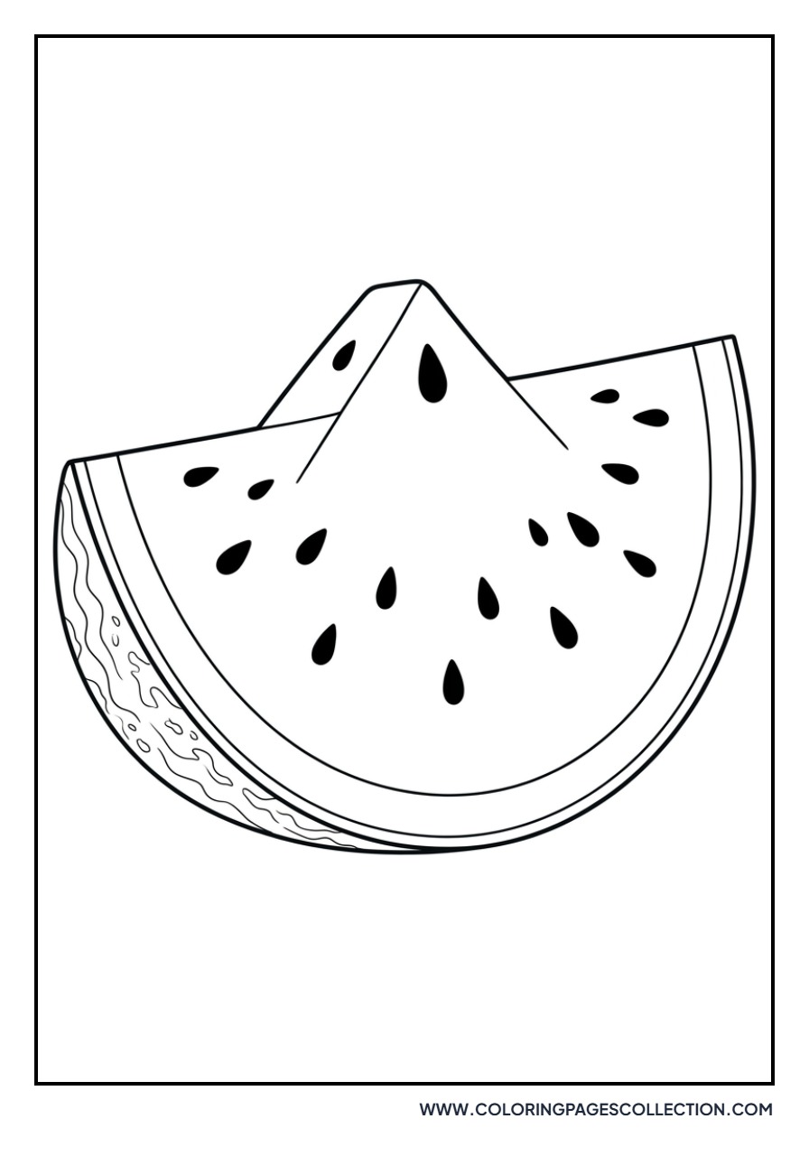 Realistic Watermelon Slice Detail
