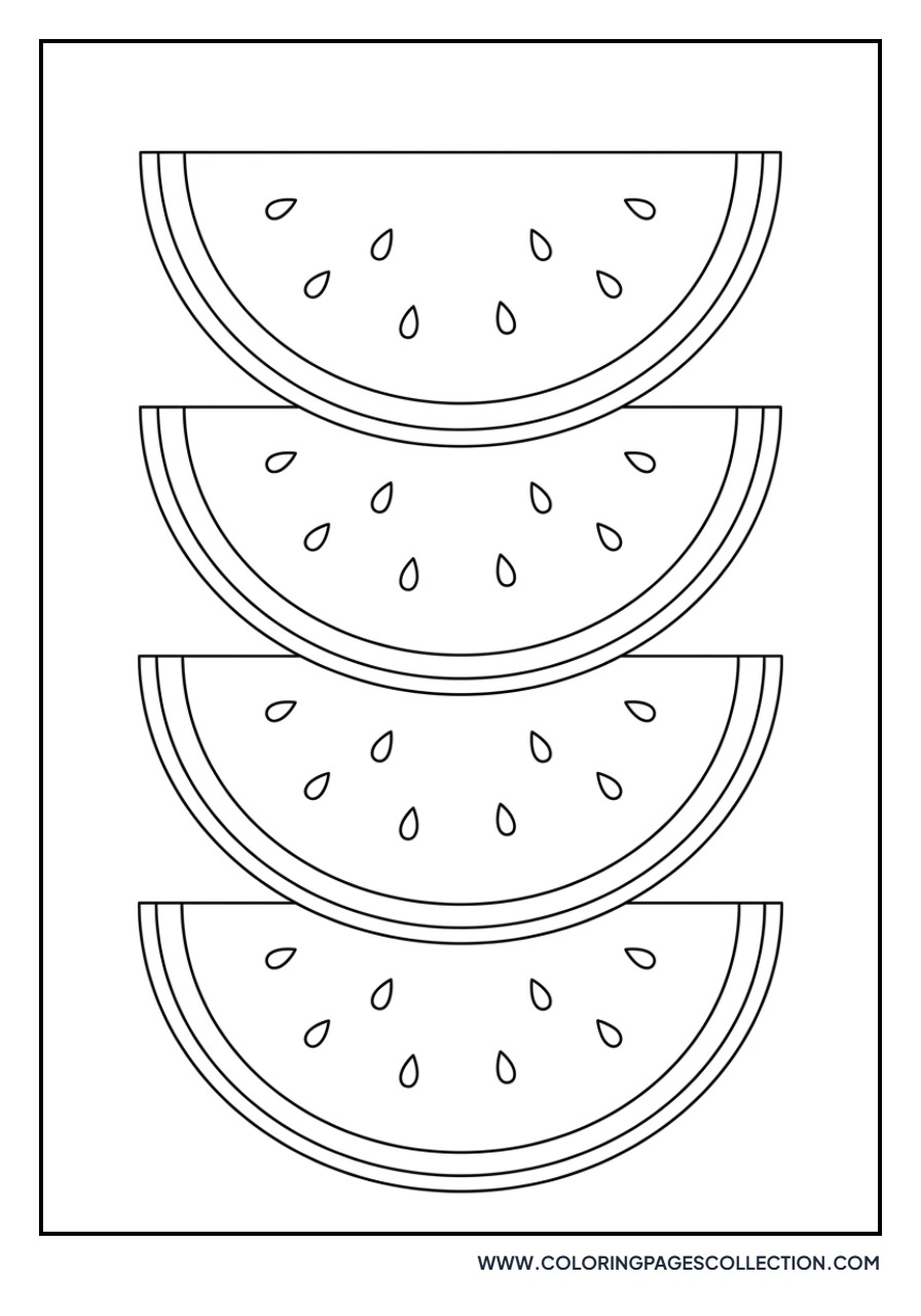 Stacked Slices of Watermelon