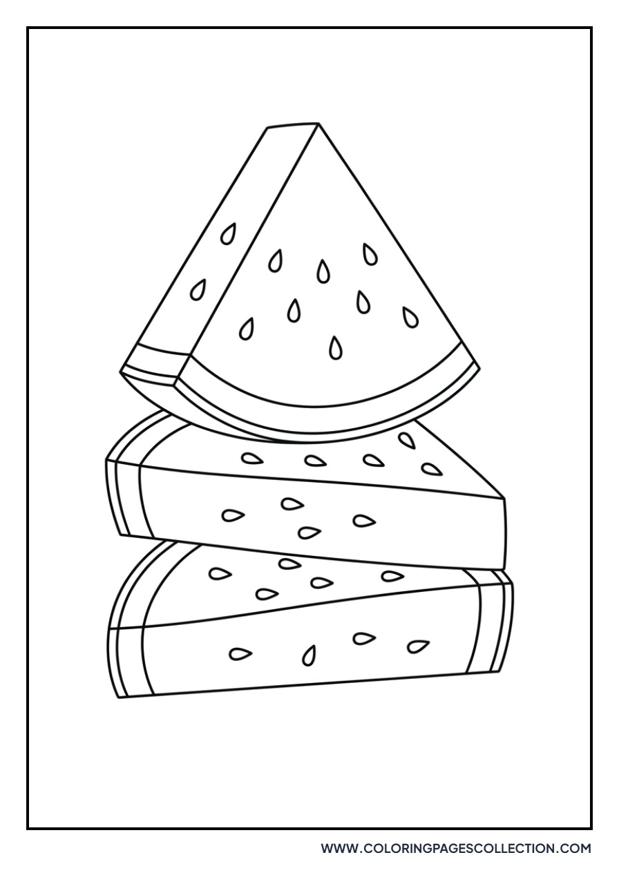 Stacked Watermelon Slices