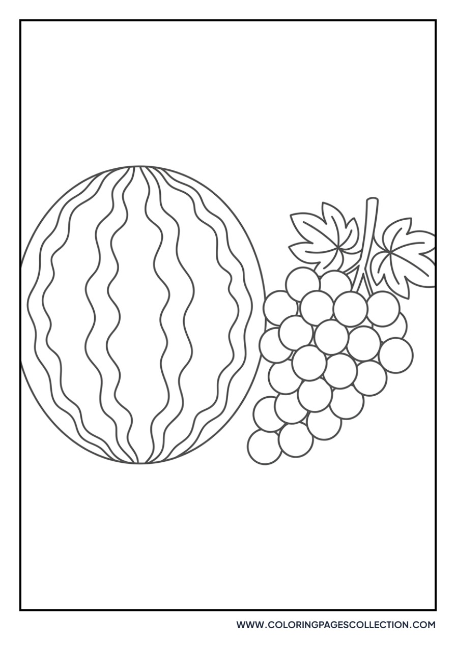 Watermelon and Grapes