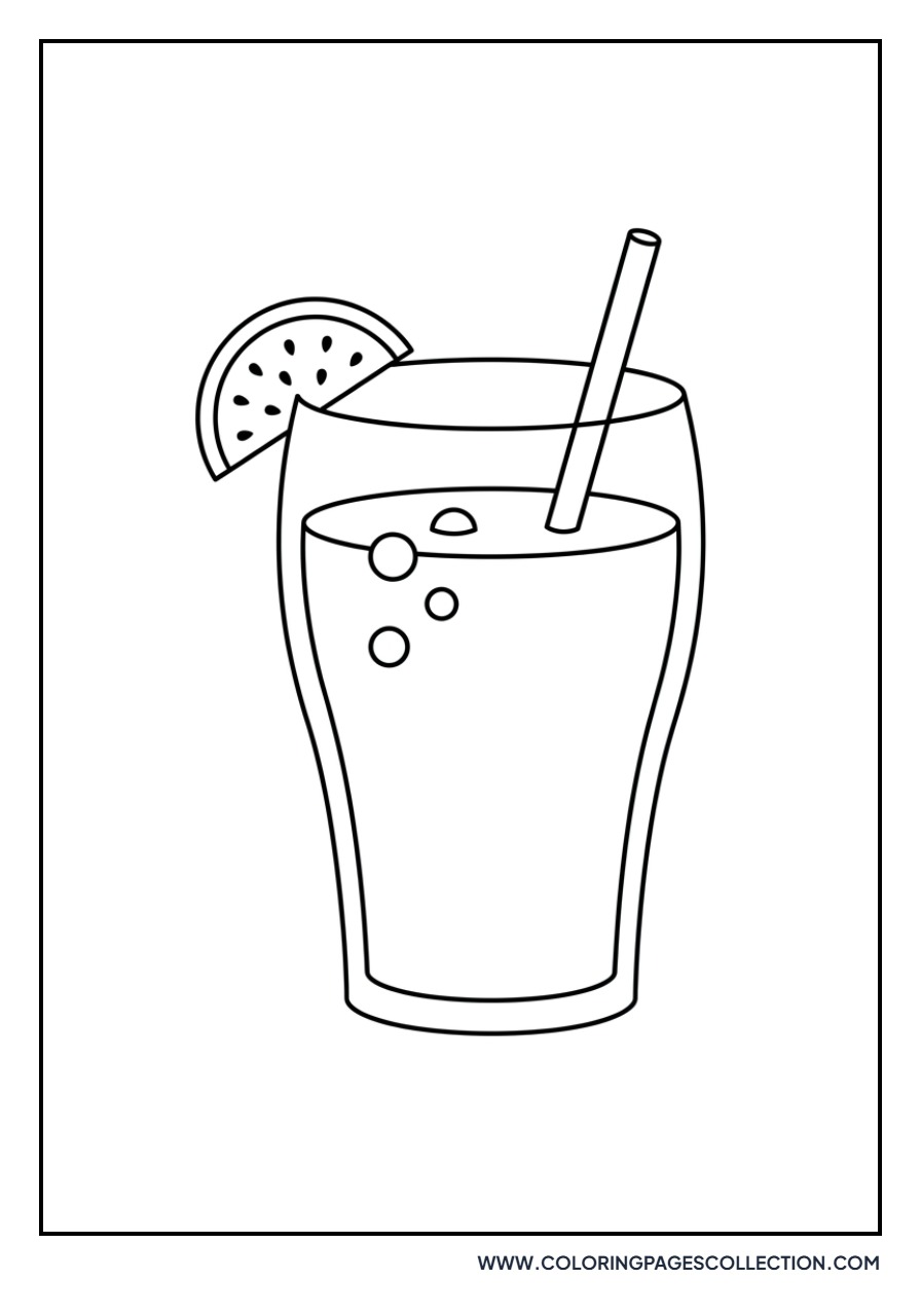 Watermelon Juice Glass