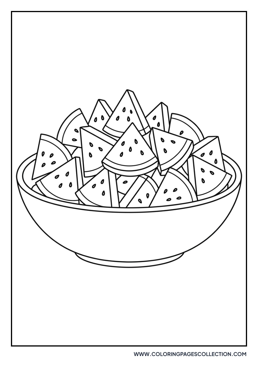 Watermelon Slices in a Bowl