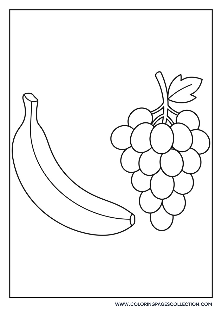 Banana and Grapes