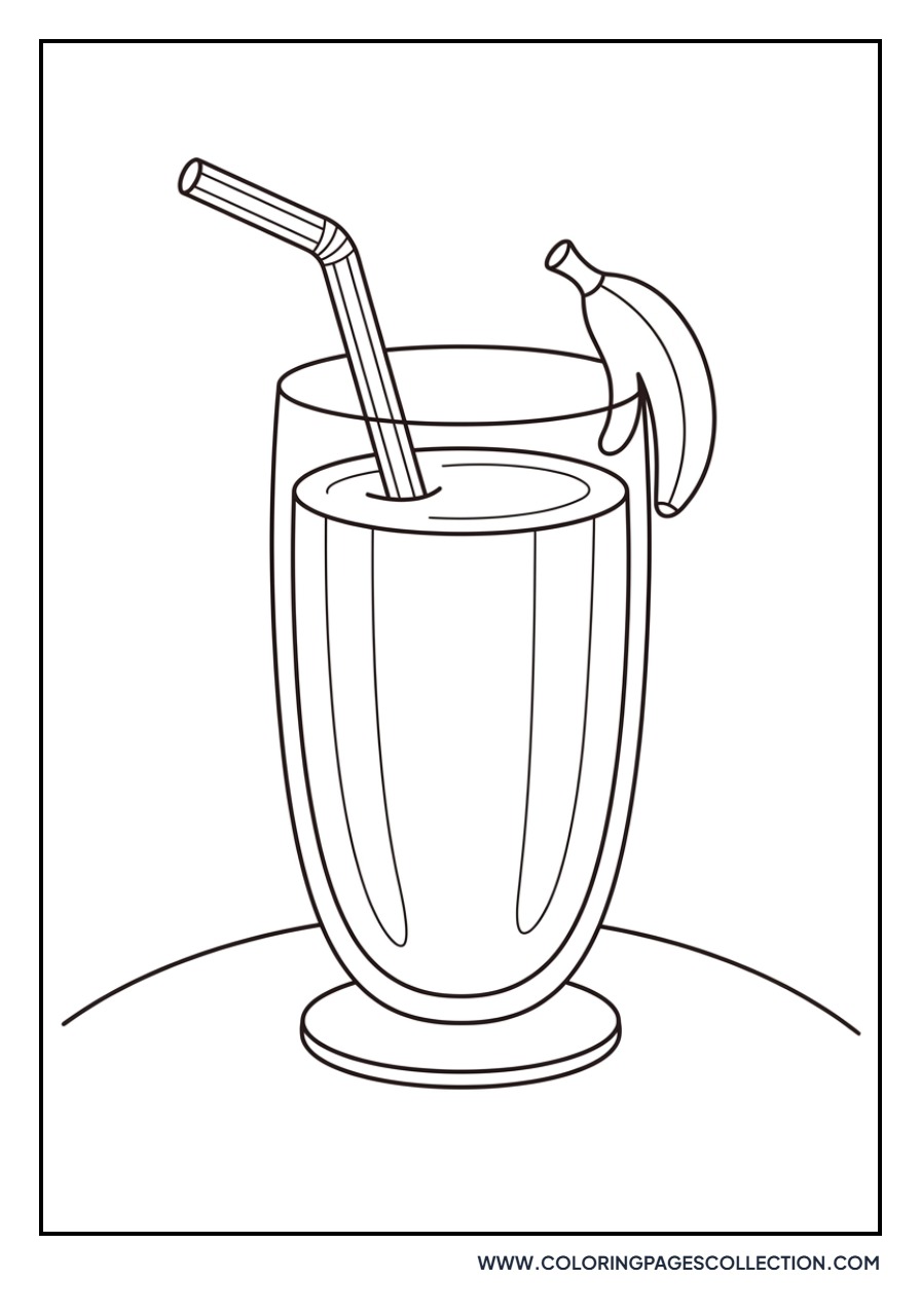 Banana Smoothie Glass