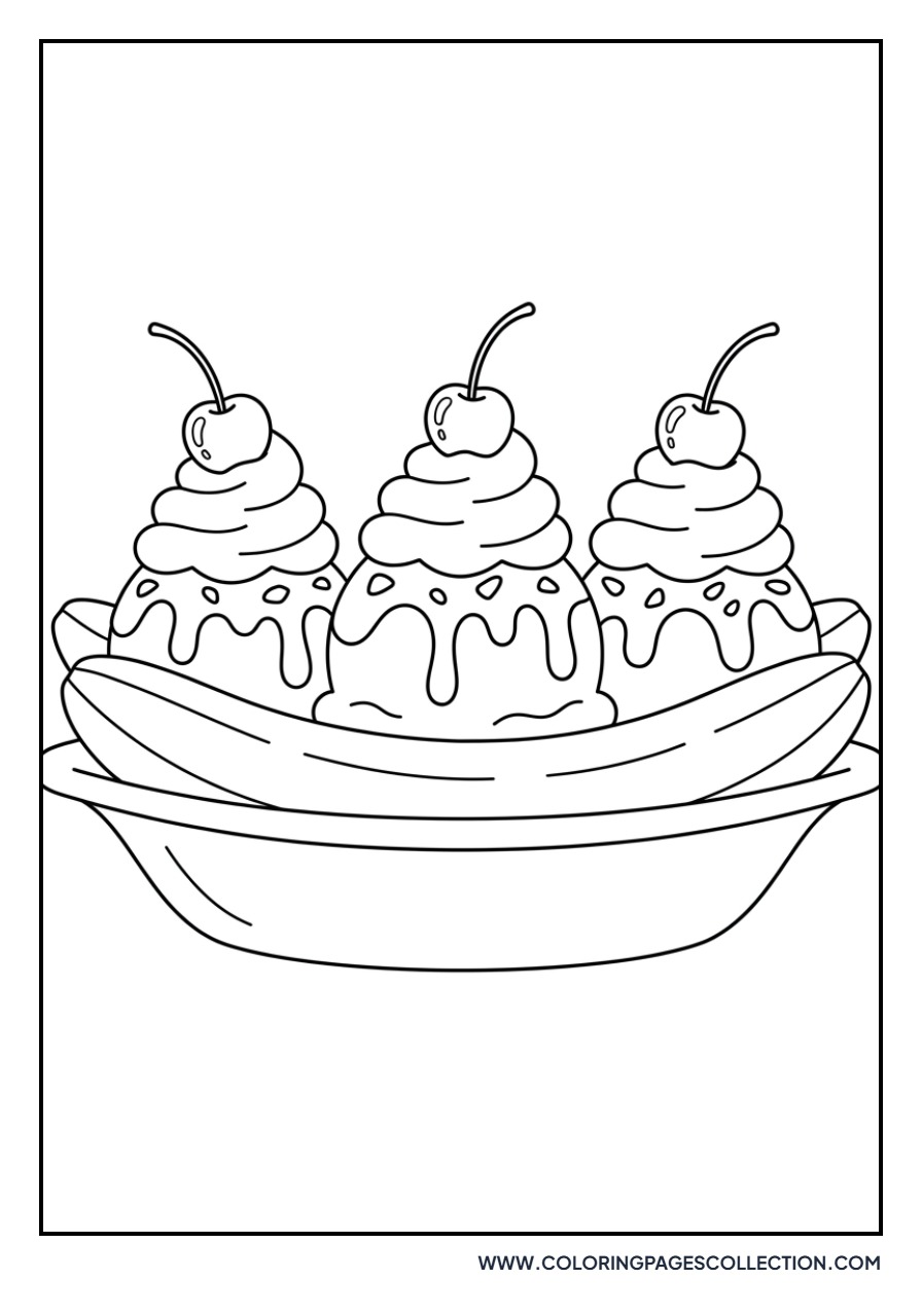 Banana Split Sundae