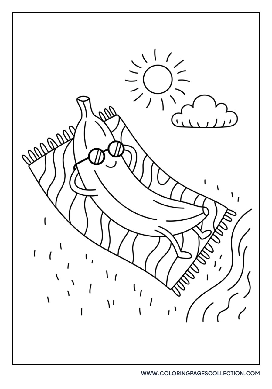 Banana Sunbathing