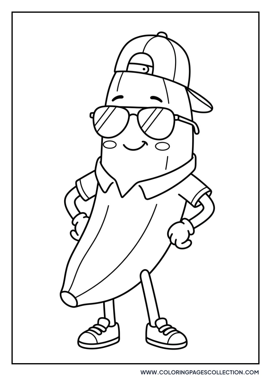 Banana Wearing Sunglasses