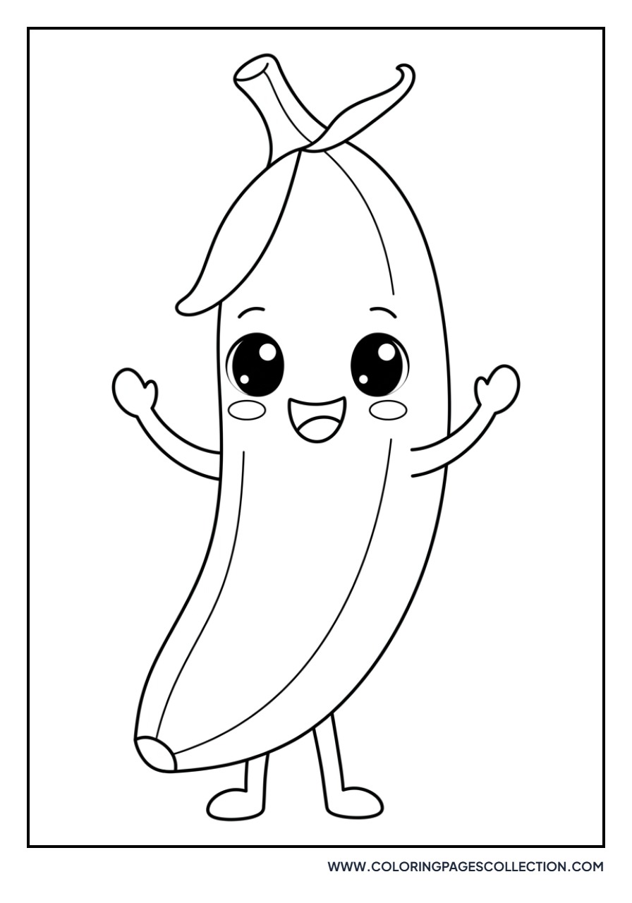 Smiling Kawaii Banana