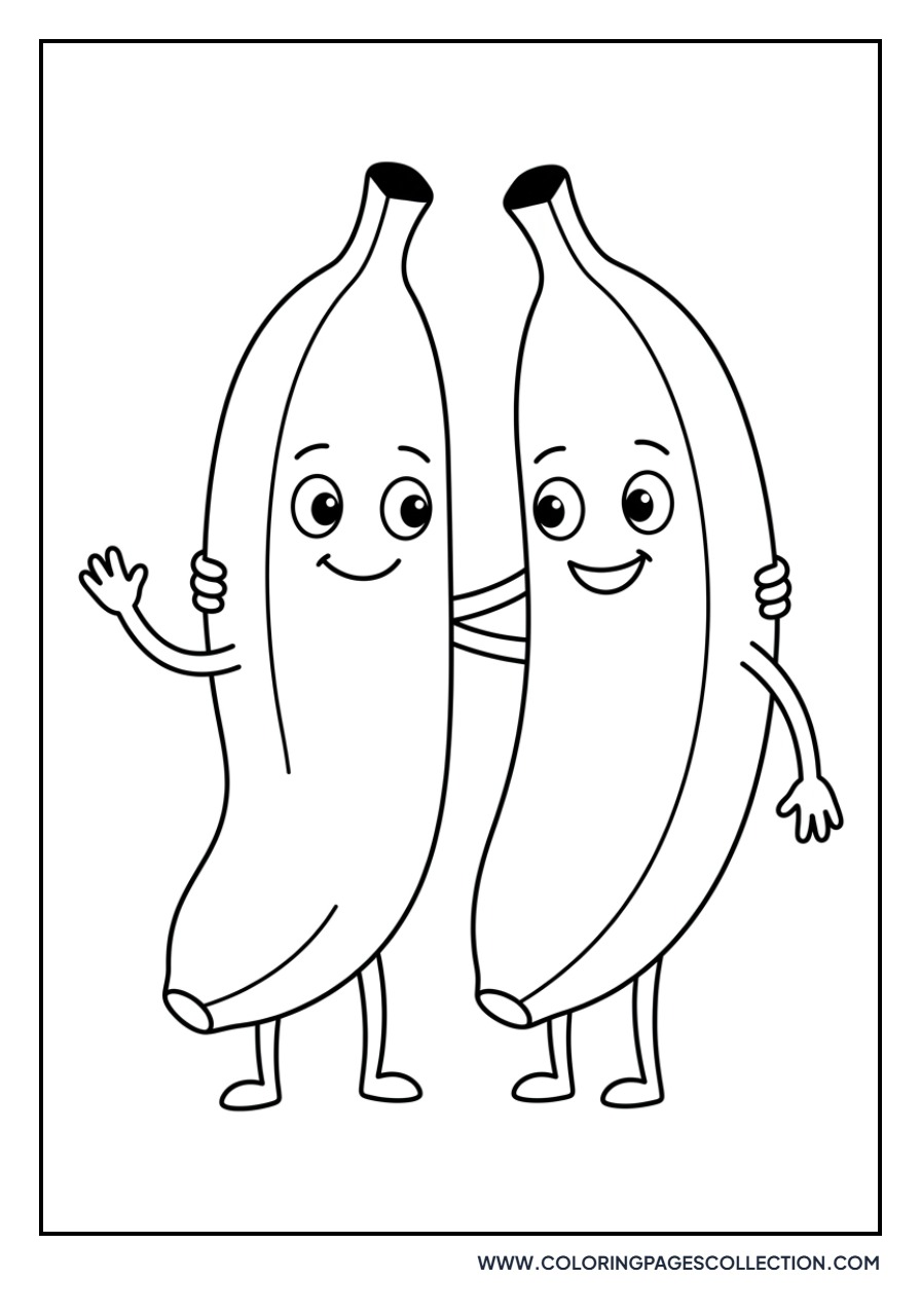 Two Bananas Friends