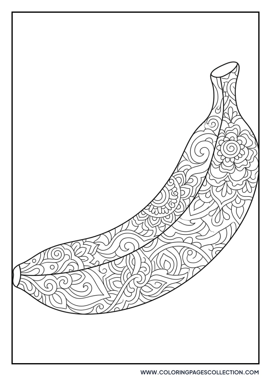 Zentangle Banana