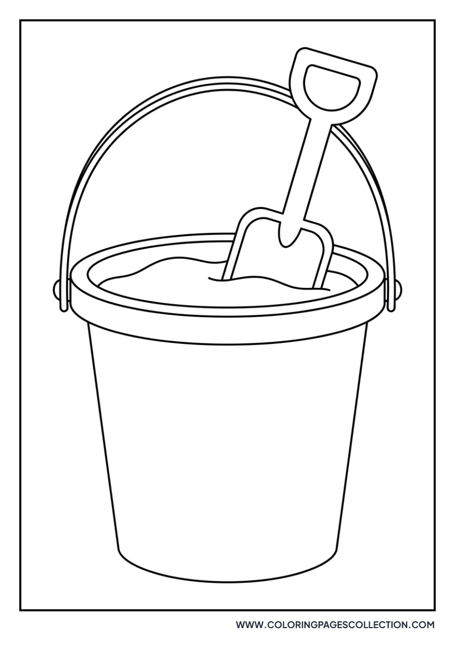 Beach Bucket and Spade