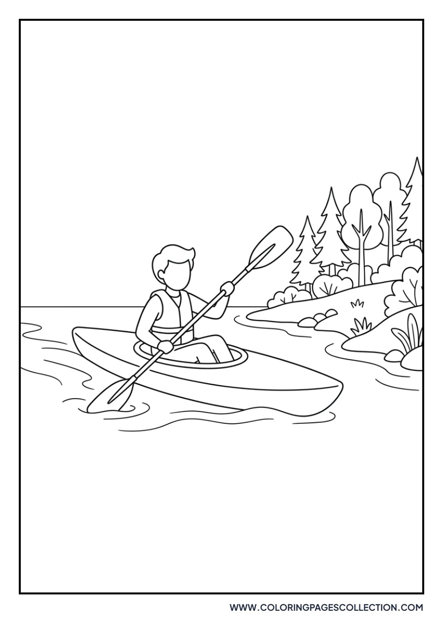 Kayaker on Water