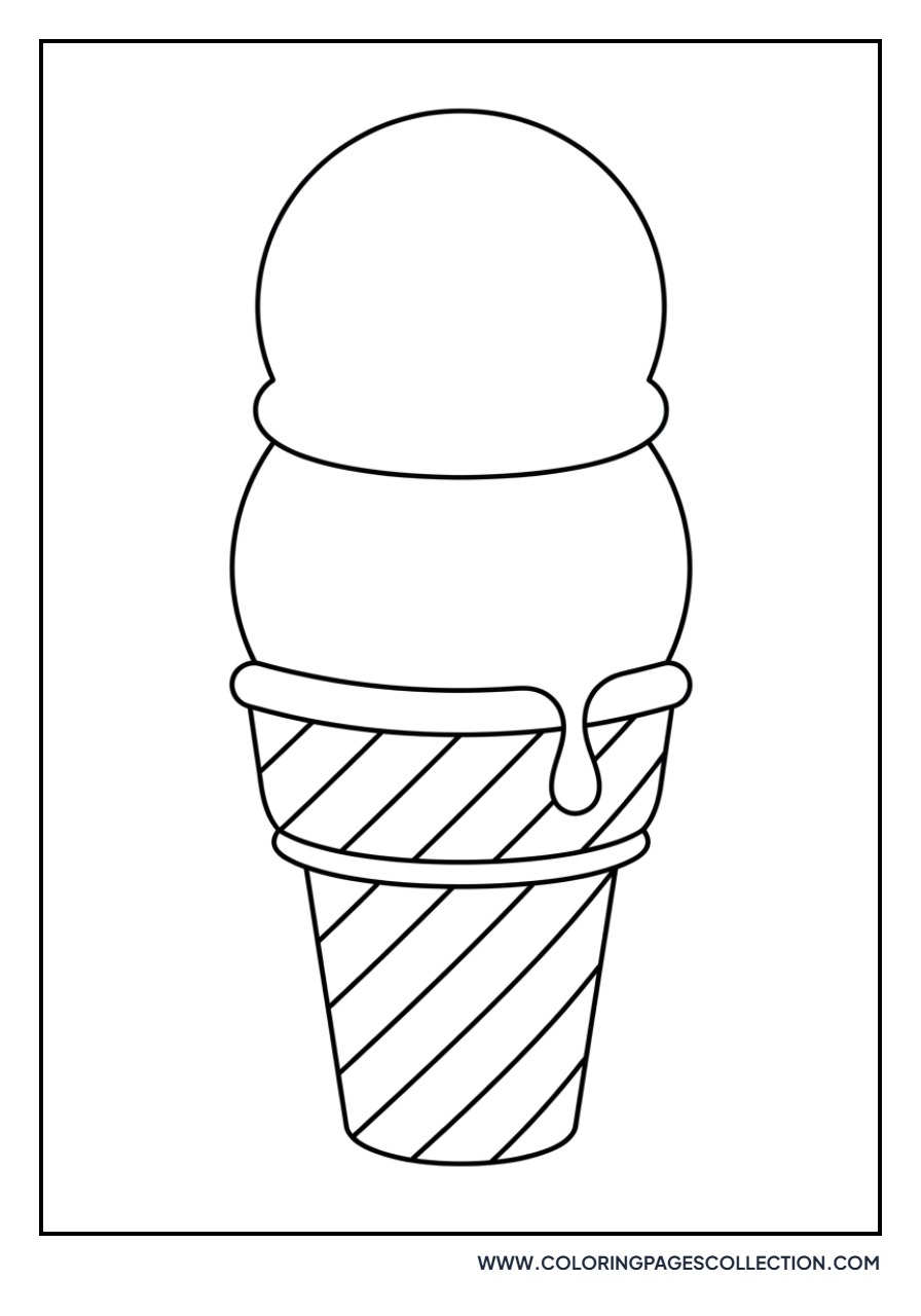 Melting Ice Cream Cone