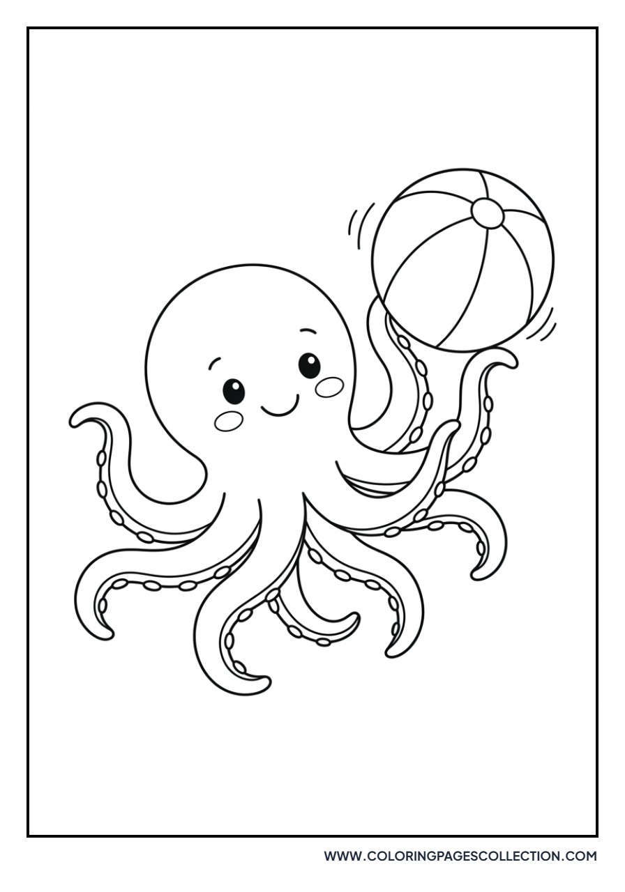 Octopus with a Ball
