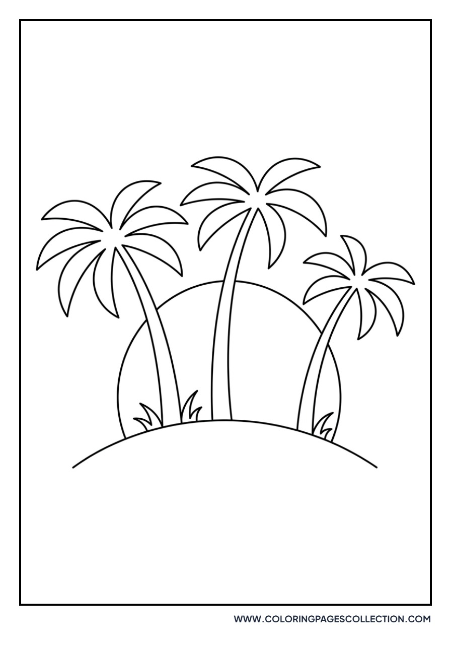 Palm Silhouettes at Sunset