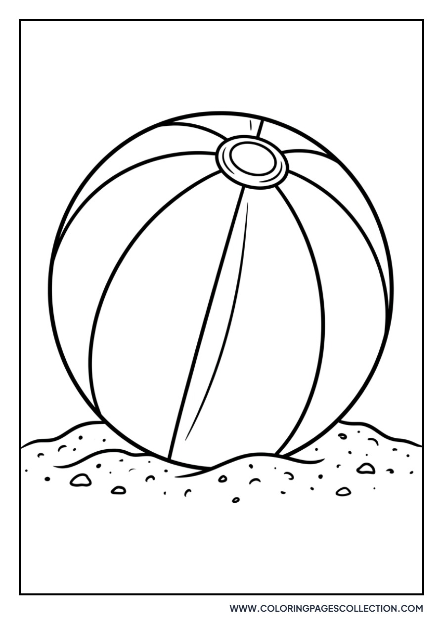 Striped Beach Ball
