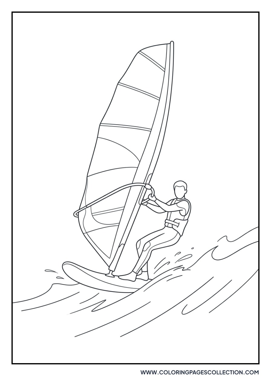 Windsurfer at Sea