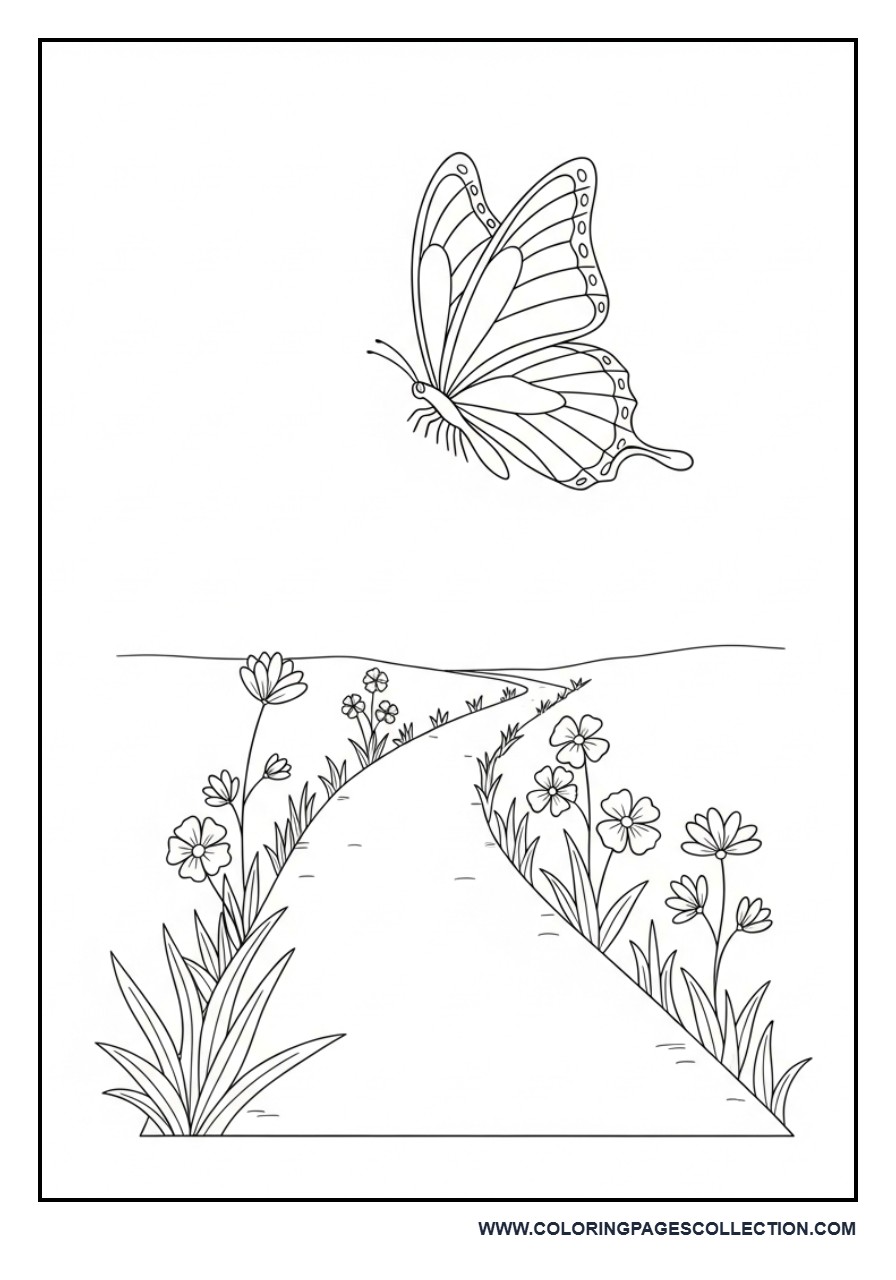Butterfly and Simple Nature Trail