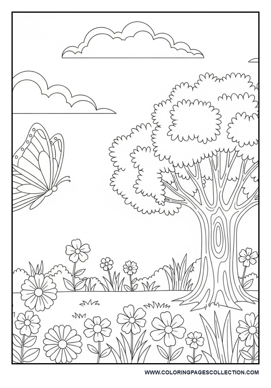 Butterfly in Kids Nature Park