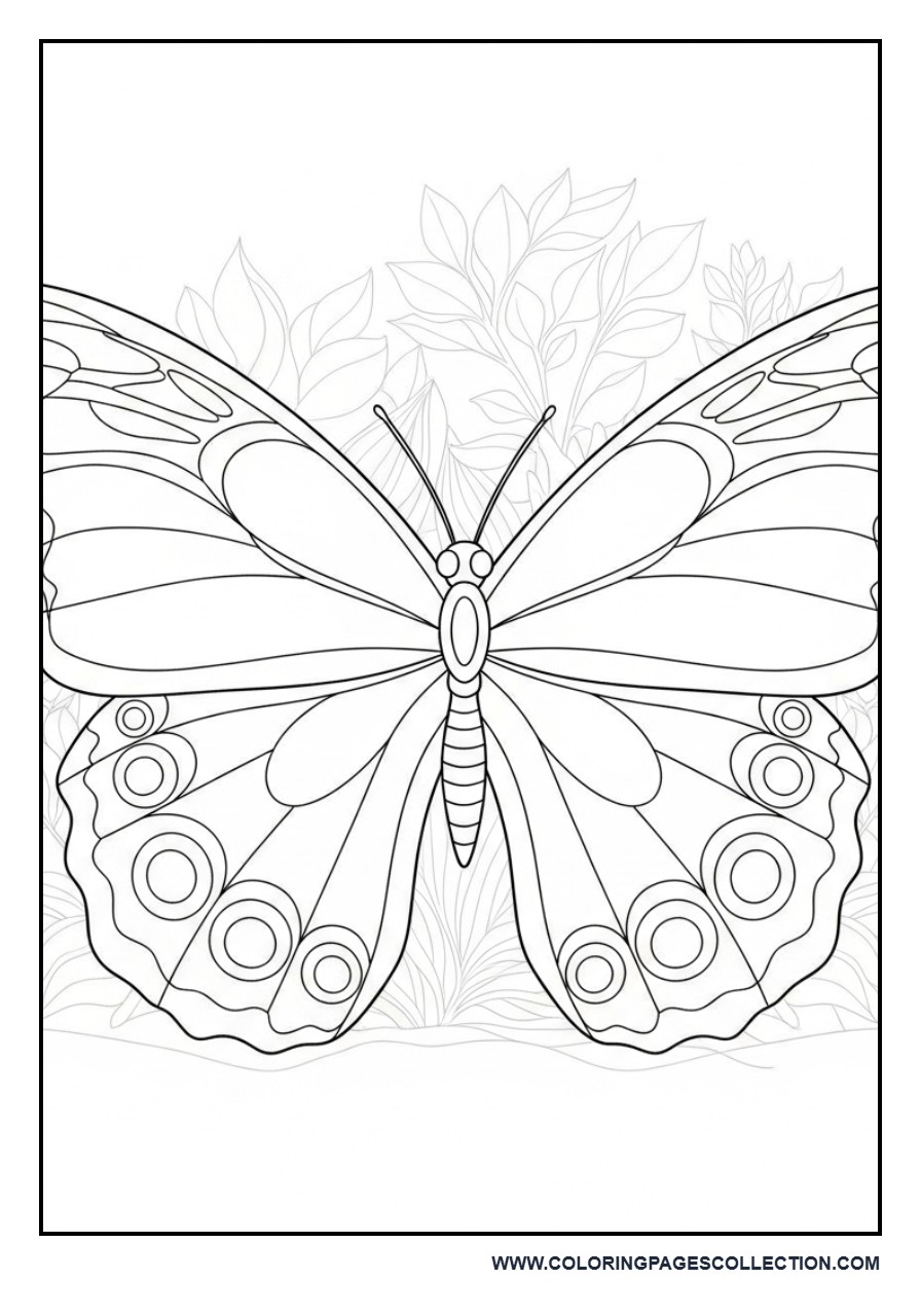 Butterfly with Decorative Wing Patterns