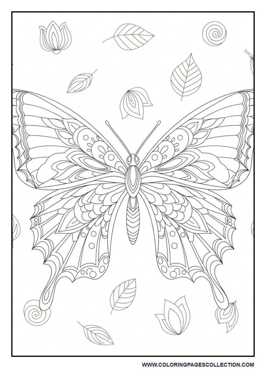 Butterfly with Soft Decorative Background