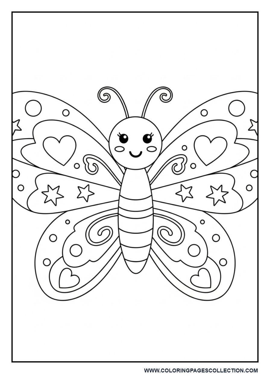 Cute Happy Butterfly