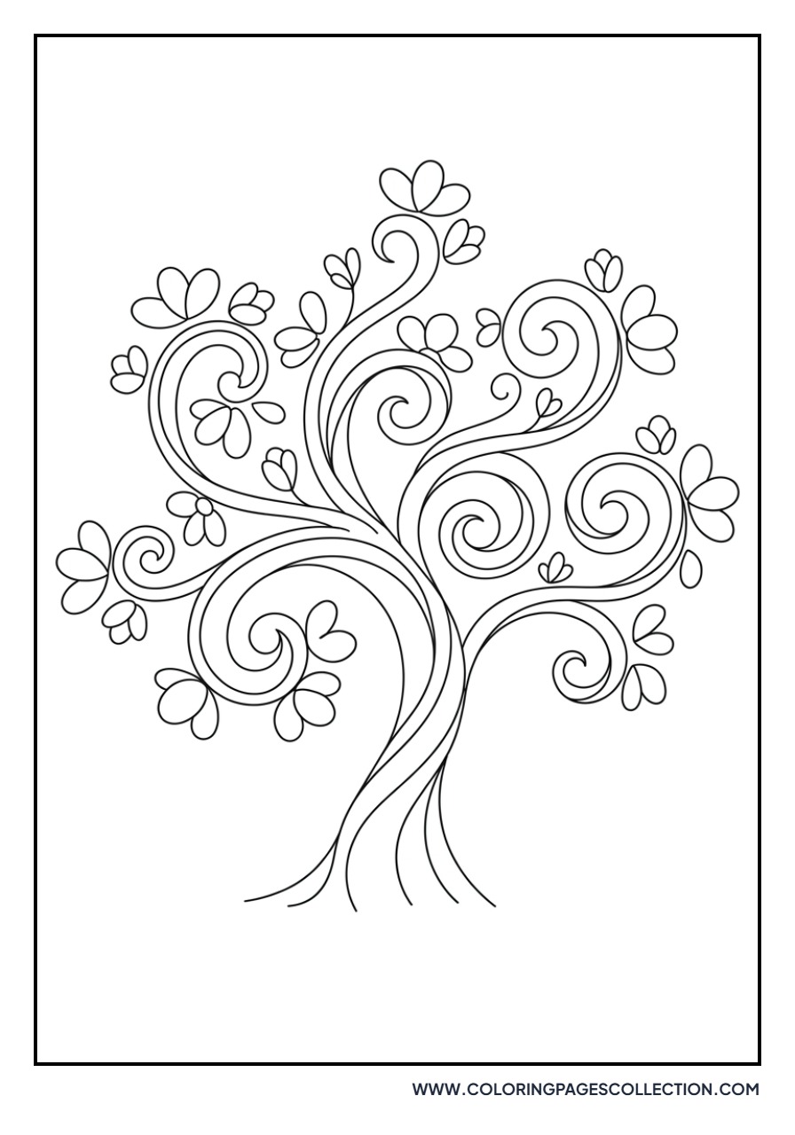 Abstract Sakura Tree