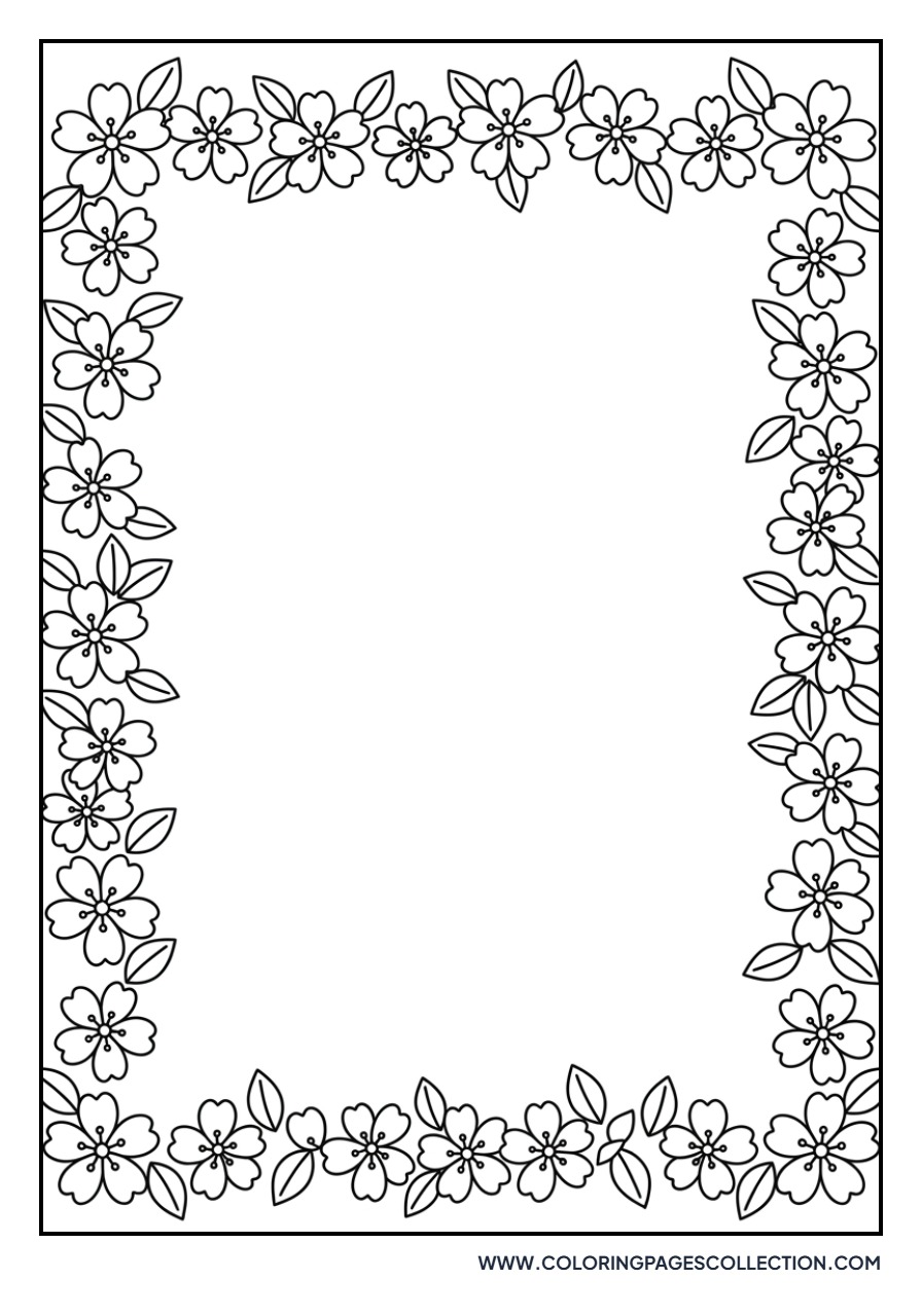 Cherry Blossom Border