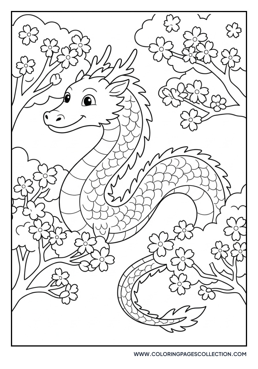 Dragon and Sakura