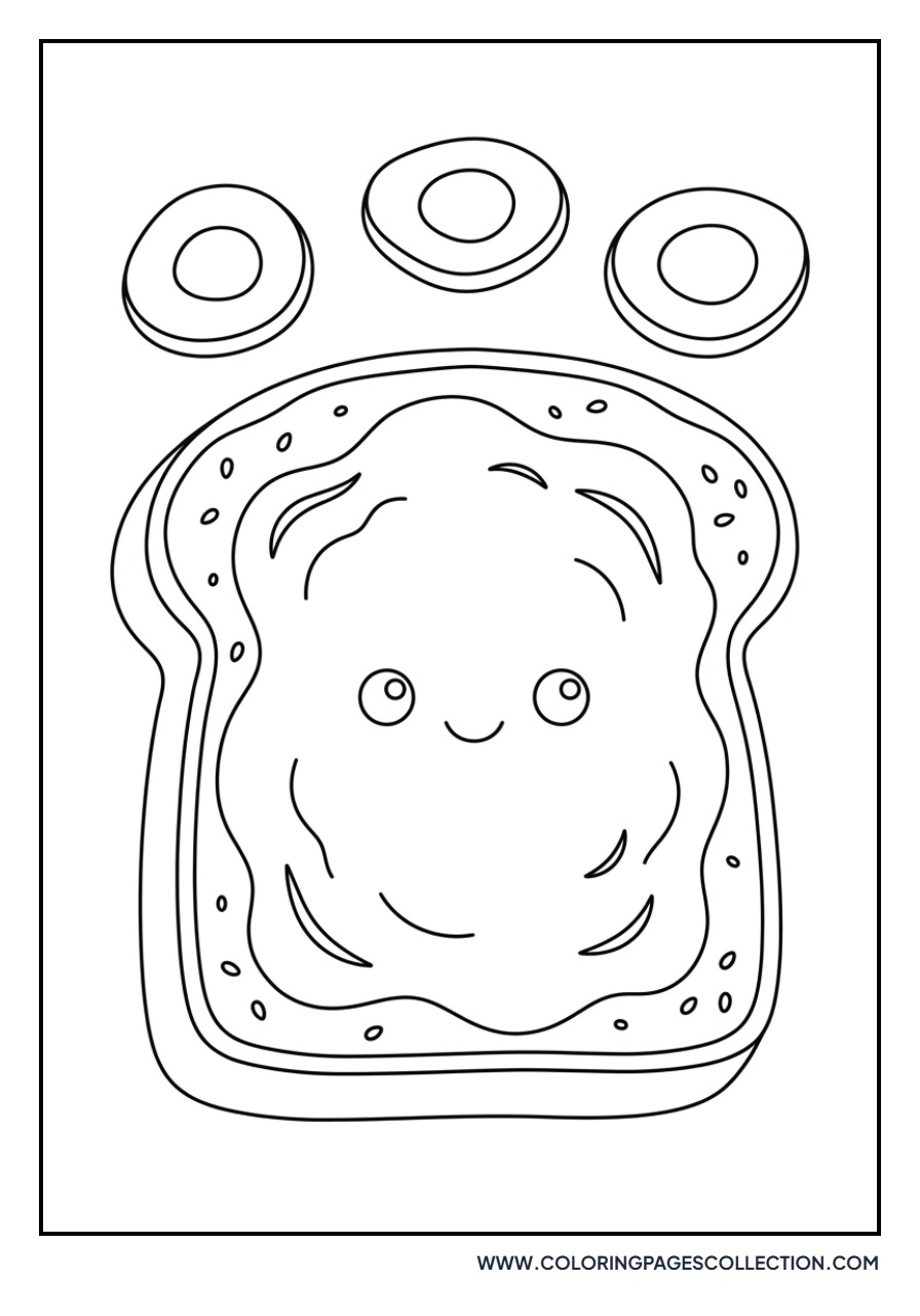 Kawaii Avocado Toast