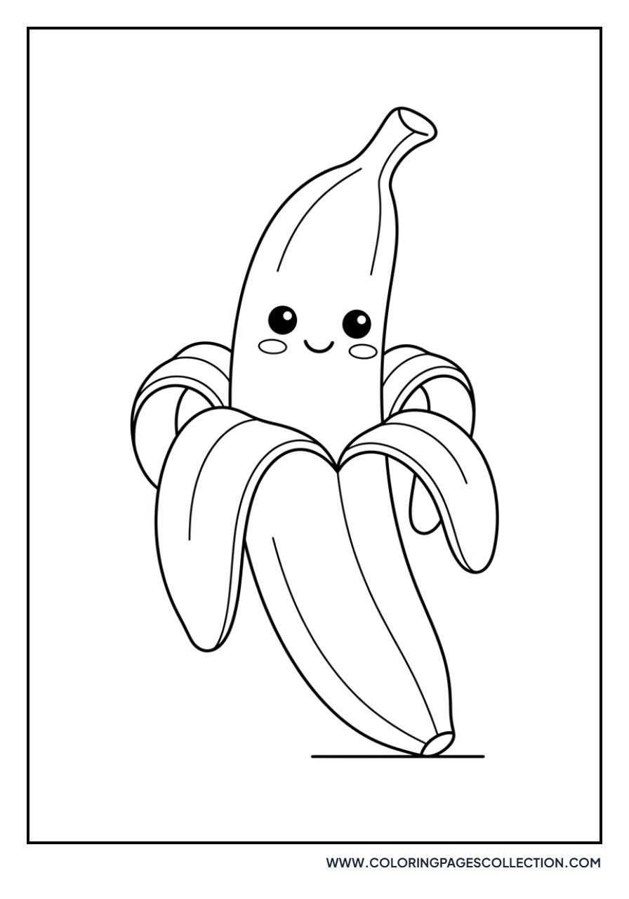 Kawaii Banana Peeling