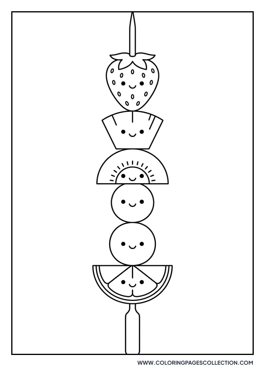 Kawaii Fruit Kabob