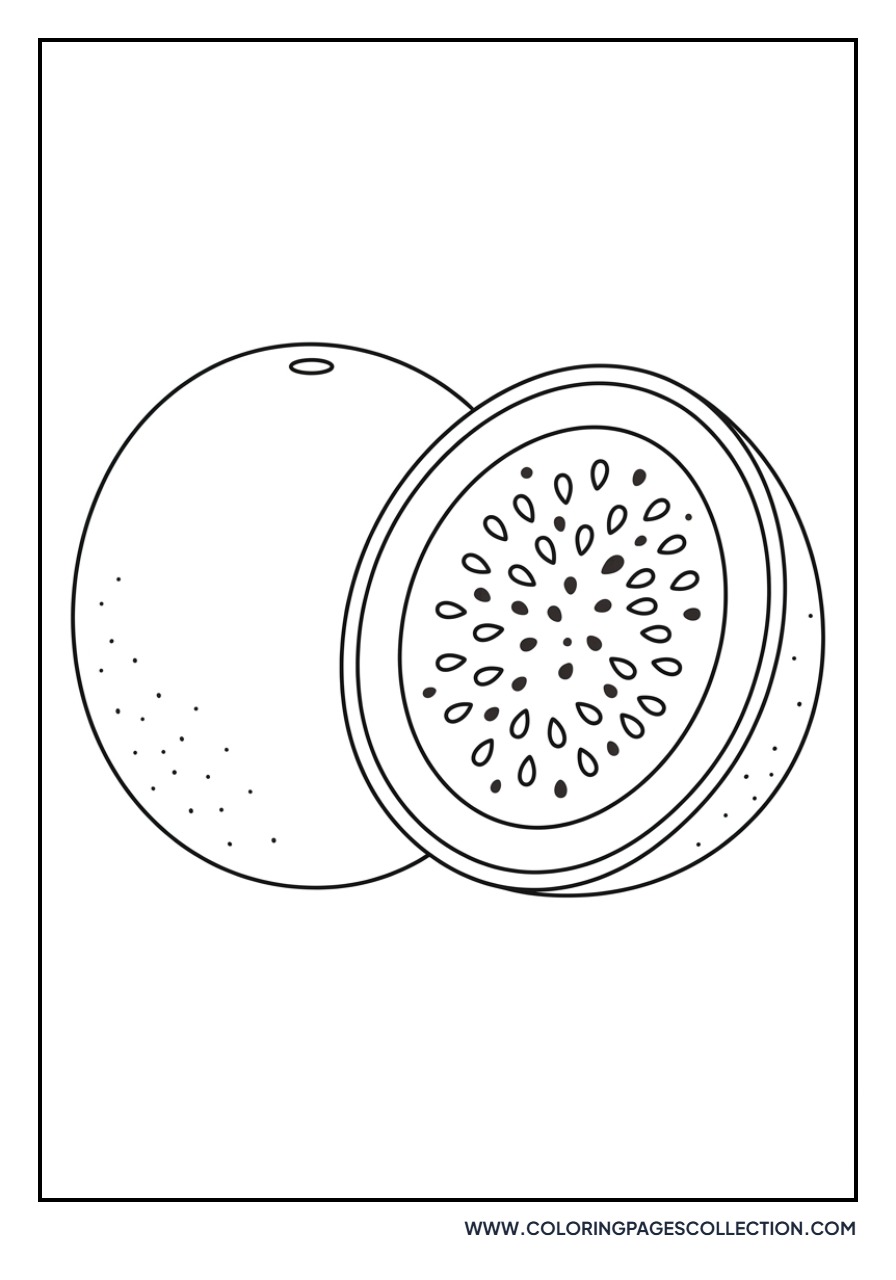 Passion Fruit Half