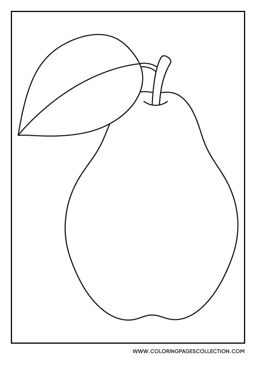 Quince Fruit with Leaf