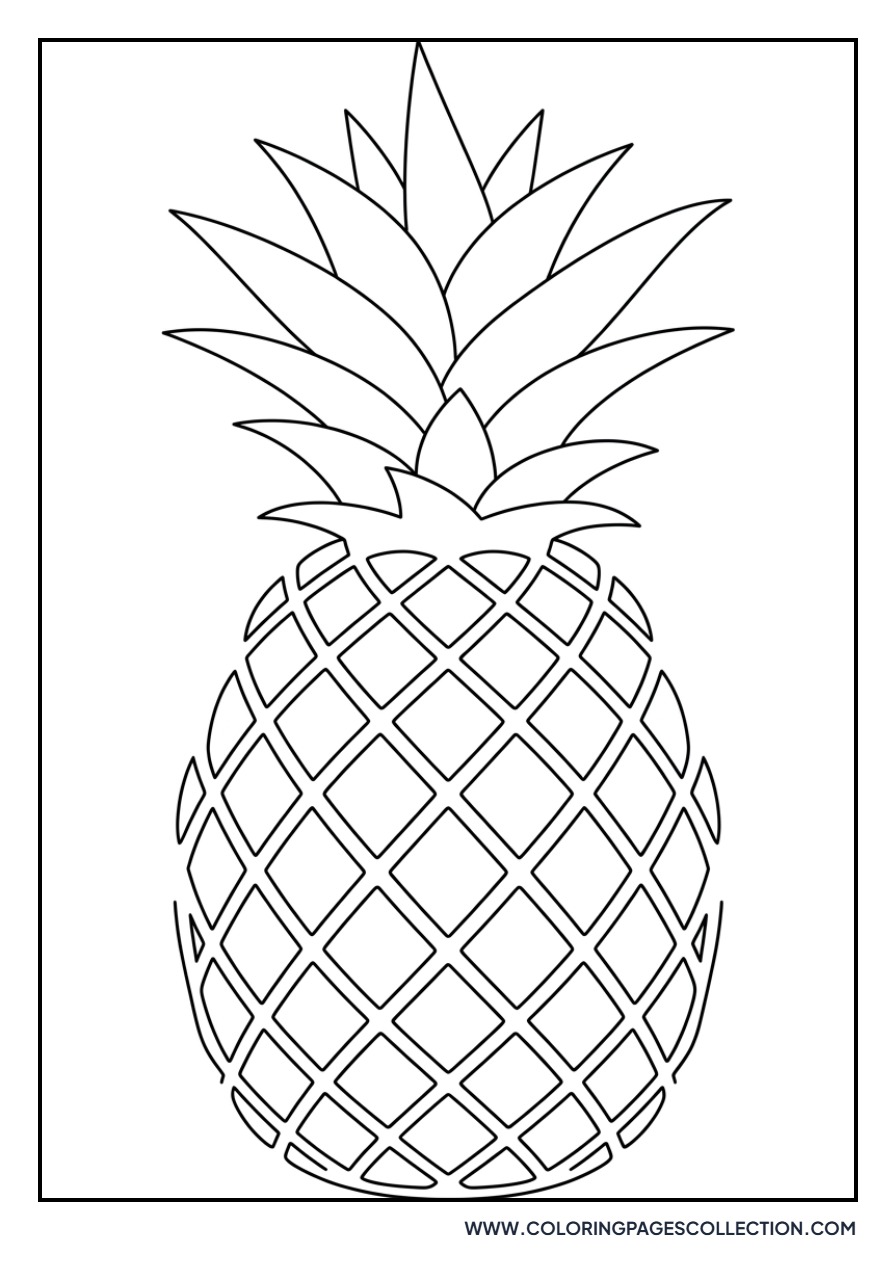 Whole Pineapple with Spiky Top