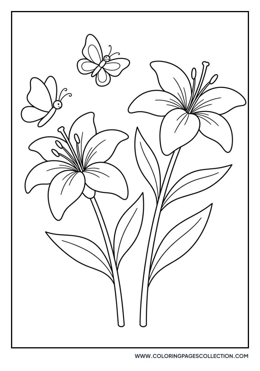 Lily and Butterfly Friends
