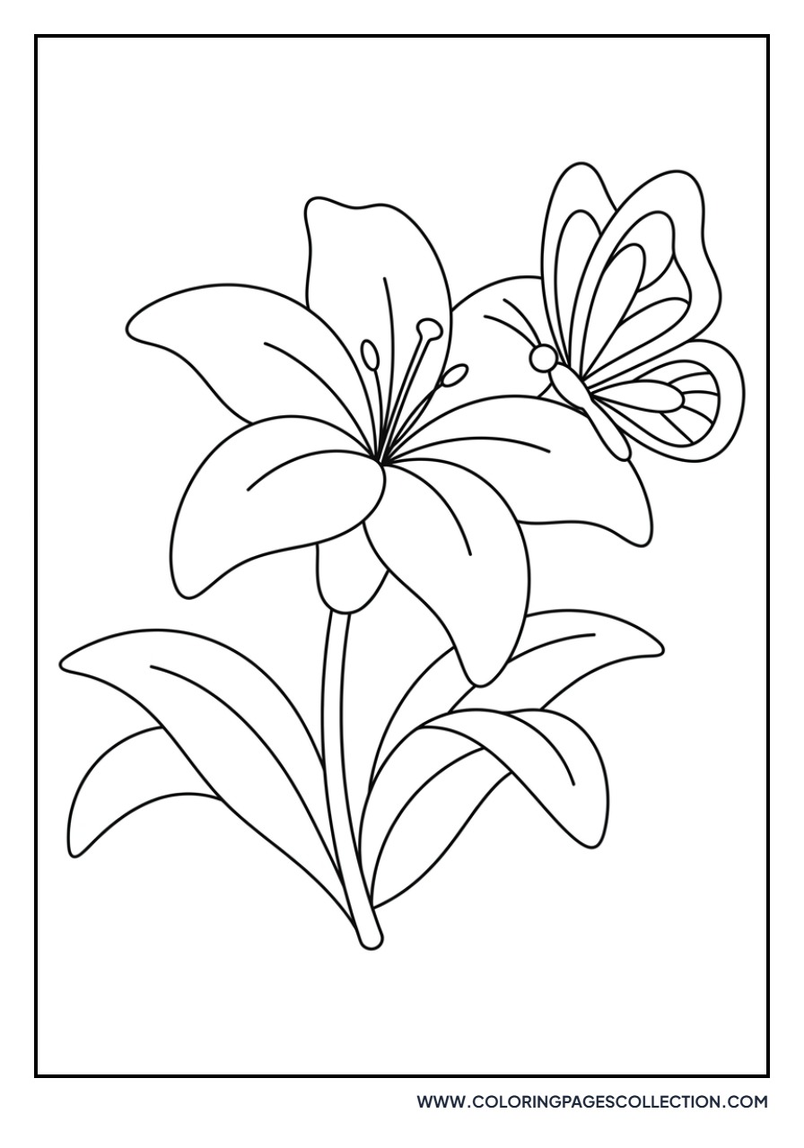 Lily and Butterfly