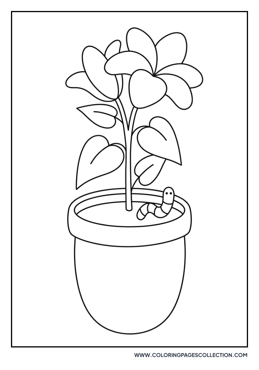 Lily with a Small Worm