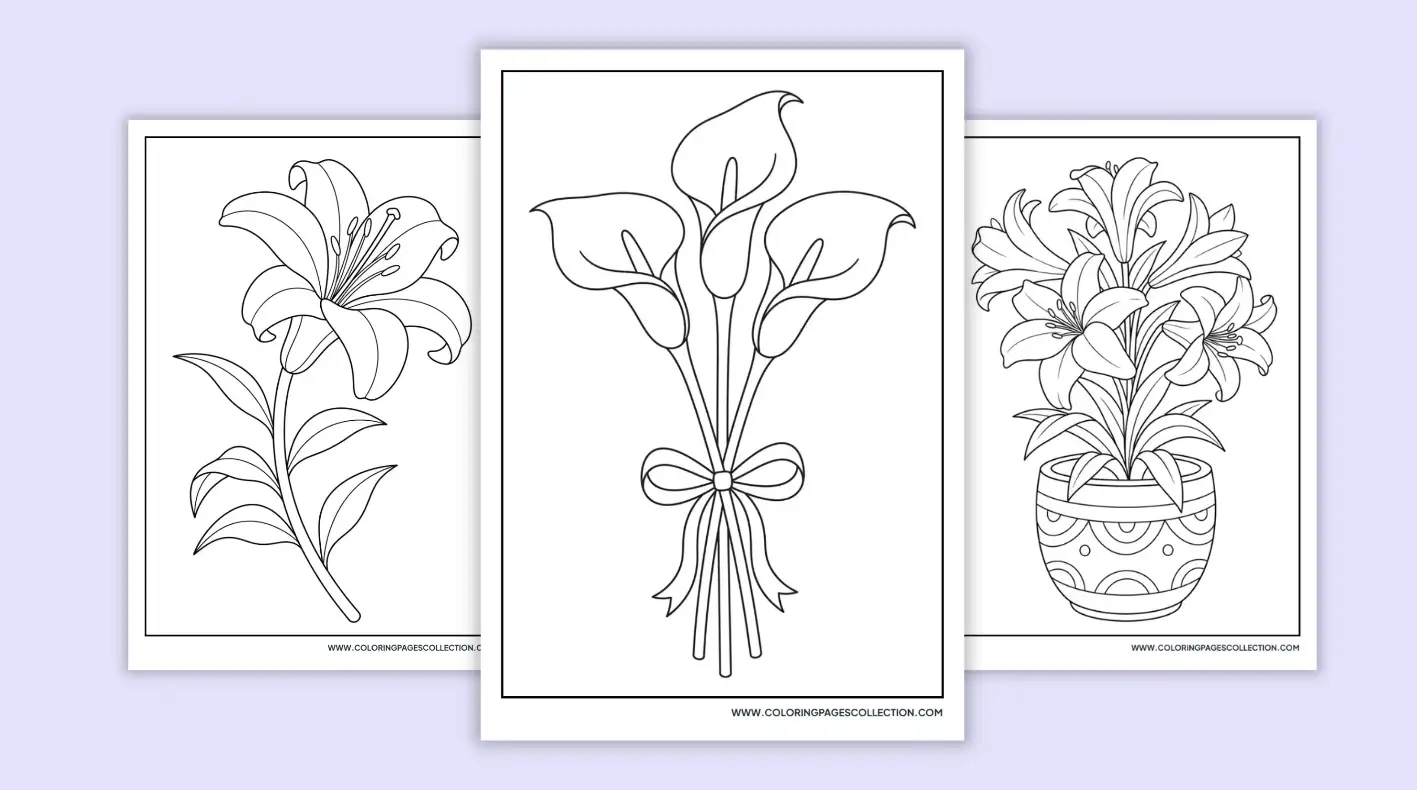 Lily Coloring Pages coloring pages
