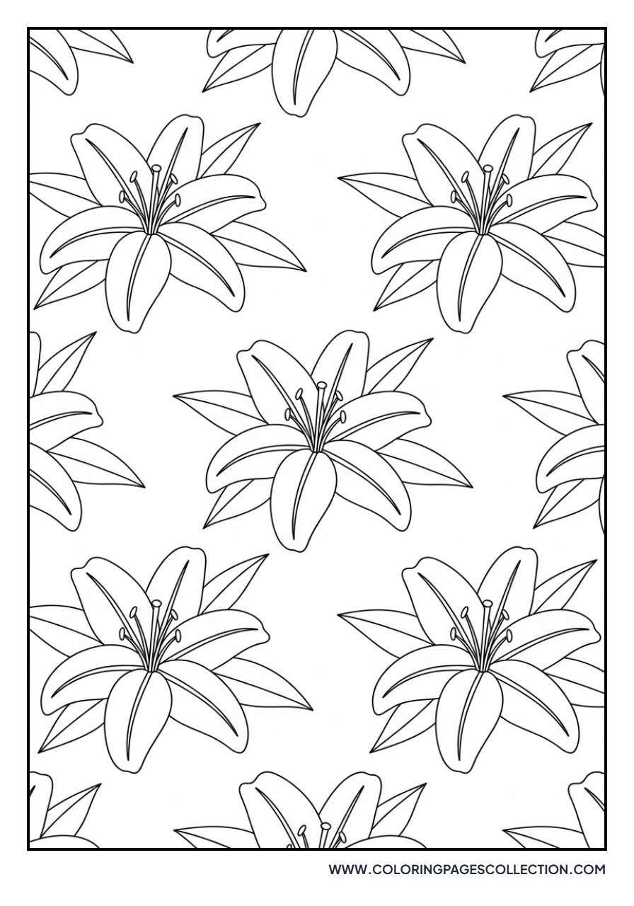 Stargazer Lily Pattern