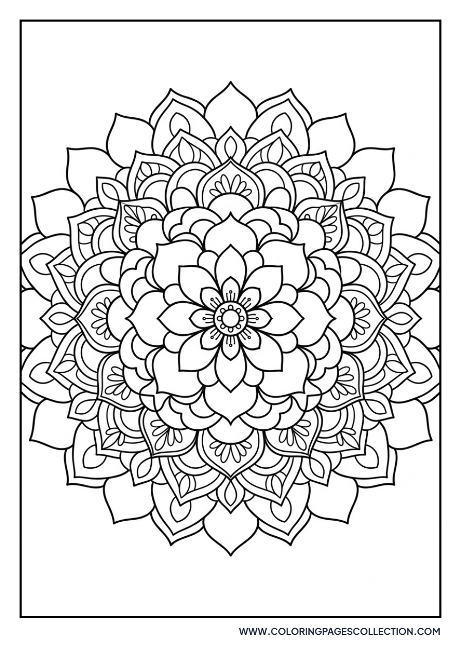 Lotus Blossom Mandala Center