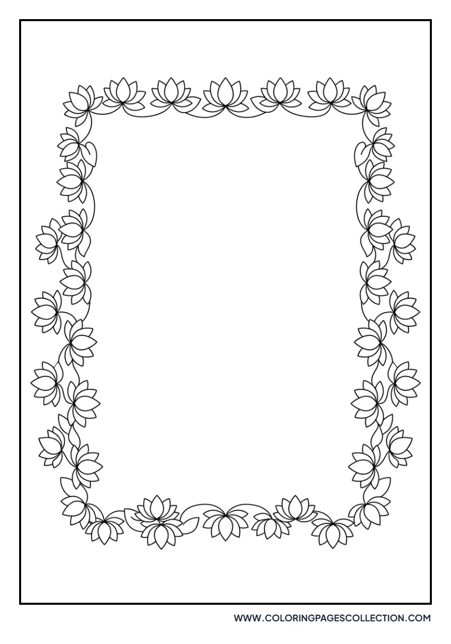 Lotus Petal Border Page