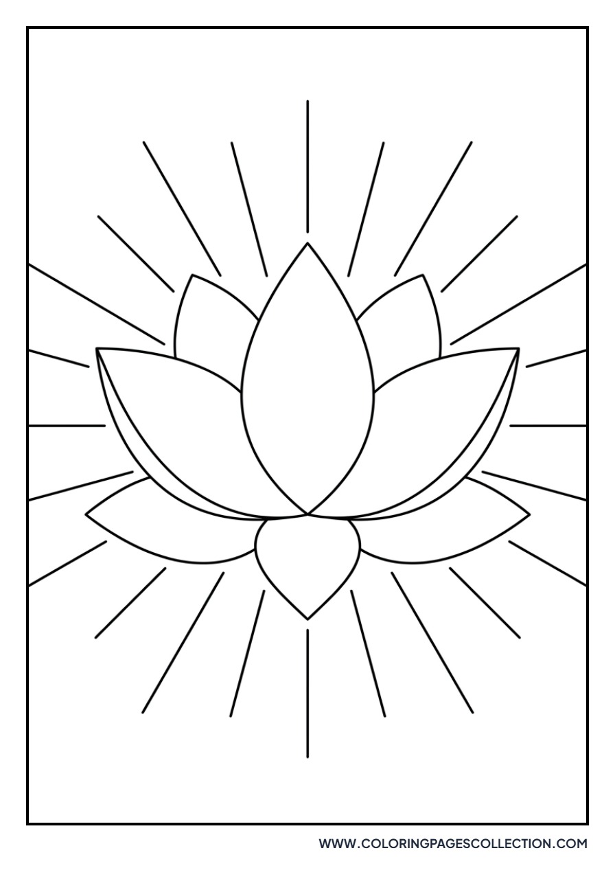 Lotus with Radiant Aura