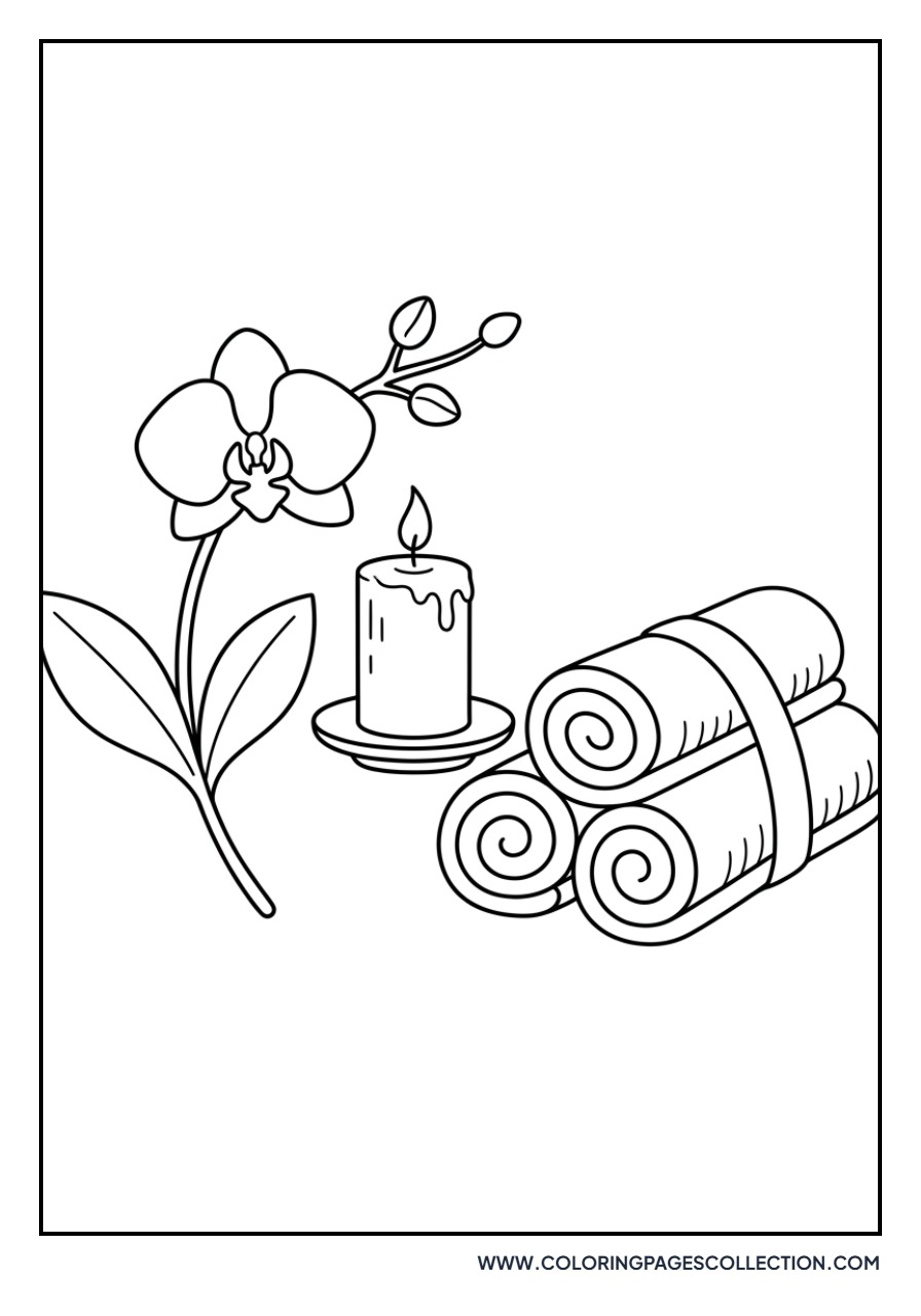 Orchid and Candle Spa