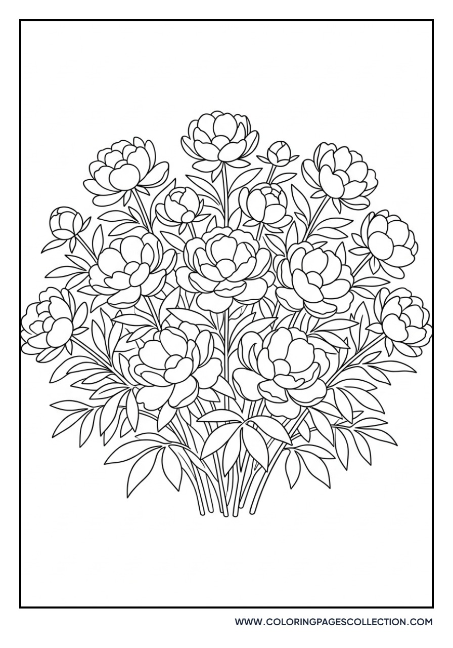 Full Peony Bush