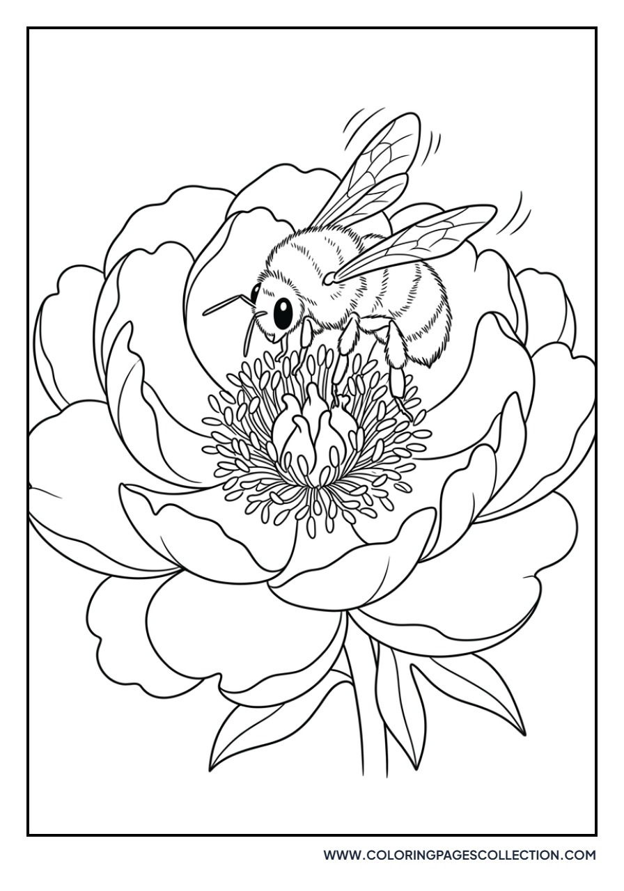 Peony and Bumblebee